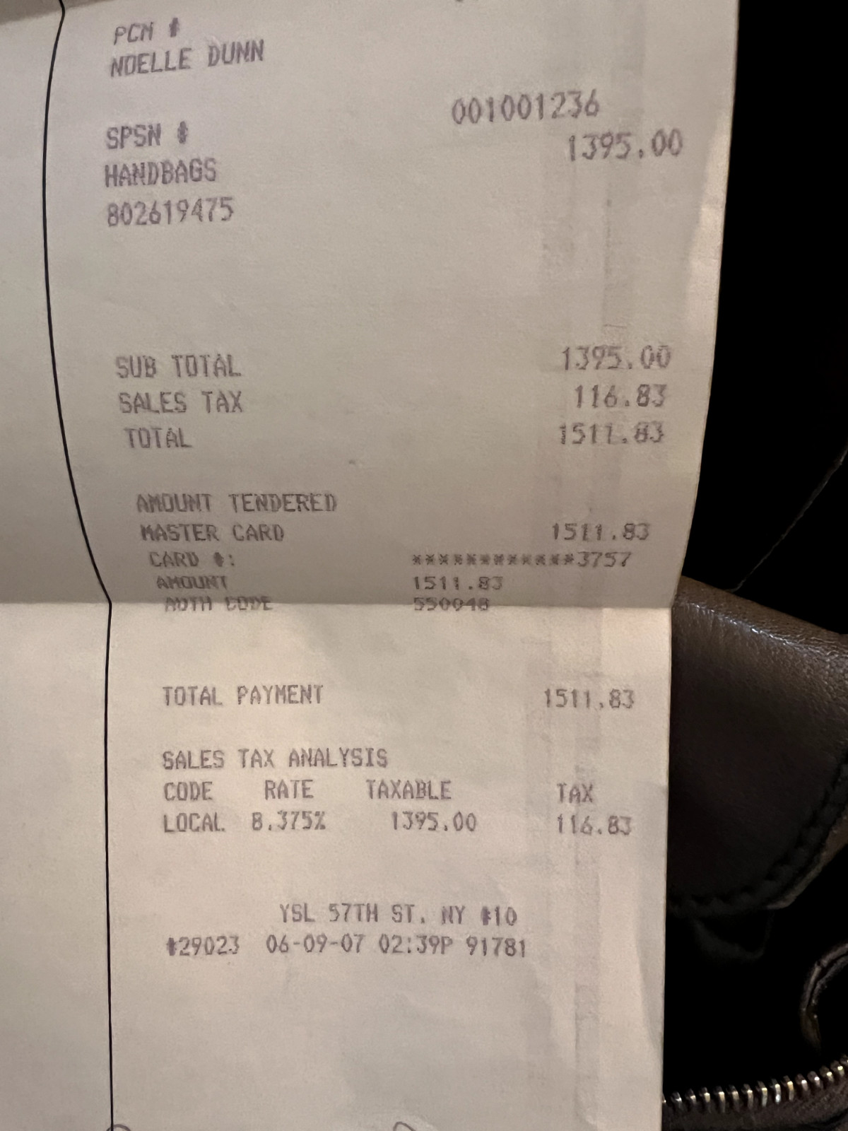 Vintage YSL saint laurent Rive Gauche 2 way bag g… - image 11