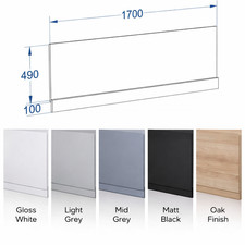 100% Waterproof Bath Panel 1700mm 1800mm Front & End Panels Adjustable Plinth