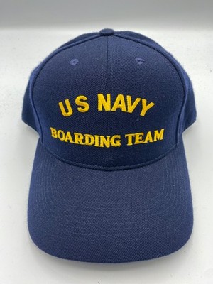 The Corps US Navy Boarding Team Logo Blue Baseball Cap Hat One Size