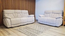 NEW YORK 3 SEATER & 2 SEATER SOFA SET WITH ELECTRIC RECLINERS (RRP £3699)
