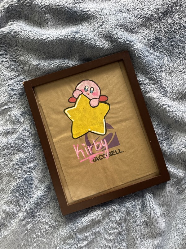 One Of One Customs Painted Taco Bell Togo Bag Made By Employee (I Paid Her)