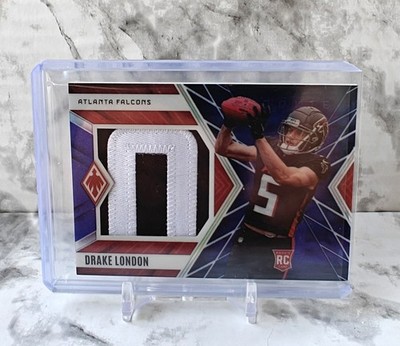 2022 DRAKE LONDON PHOENIX ROOKIE JUMBO PATCH LETTER 'O' RC #18/25 FALCONS NFL