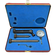 Vintage Central Tool Co No 200201 Universal Dial Test Indicator Set W Case Usa