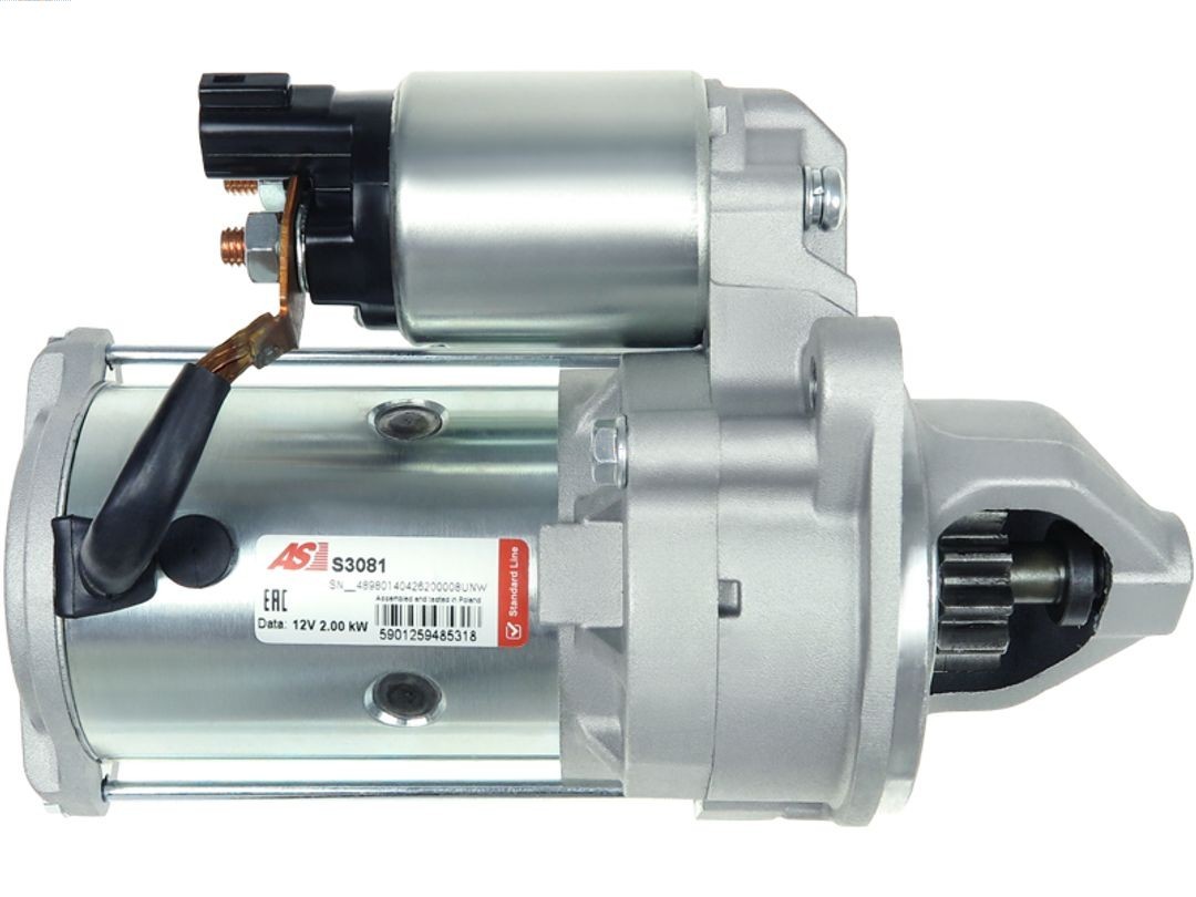 Fits AS ROZRUSZNIKI I ALTERNATORY S3081 BRAND NEW AS-PL STARTER MOTOR