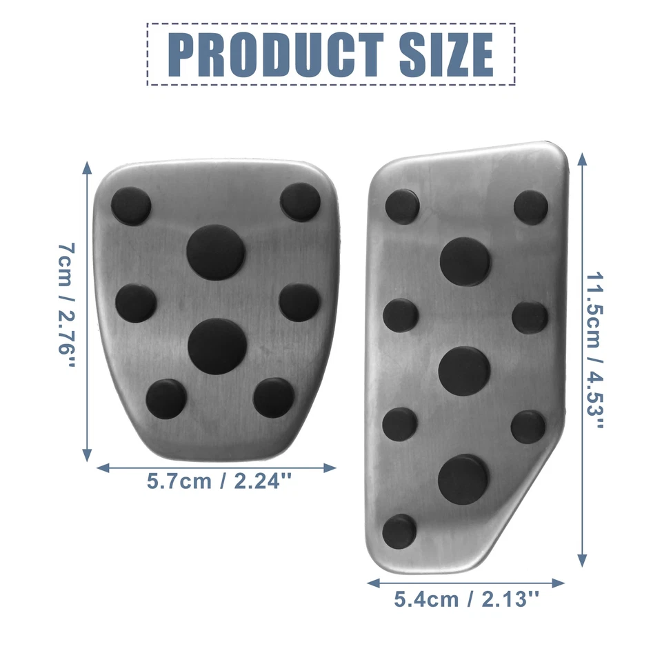 Juego de 4 cubiertas de pedal de acelerador y pedal de freno para Subaru Legacy 1990-2007 Foto 4 de 4