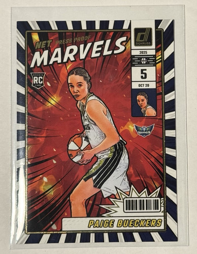 Paige Bueckers [Press Proof Gold] #23 2025 Panini Donruss WNBA Net Marvels card