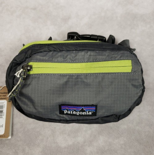 Patagonia Ultralight Black Hole Mini Hip Pack Belt Bag Forge Gray Lightweight 1L