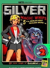 Silver Magic Whips miniature craft material Size 2 FREE SHIP Worldwide