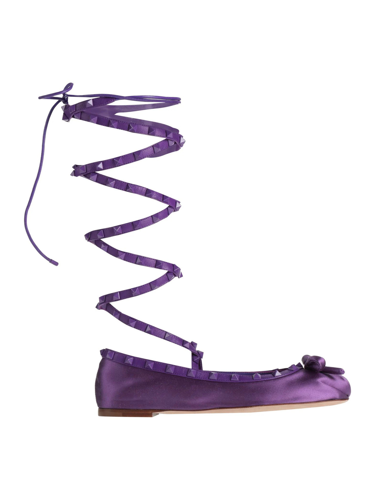 Valentino Garavani - Women - Leather Ballet flats - Purple 234890₽