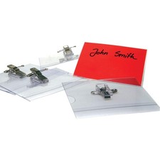 Announce 54 x 90 mm Combi Clip Name Badge, Pack of 50 Single