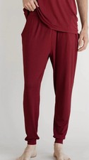 Cozy Earth Mens Bamboo Stretch-Knit Pajama Jogger Pomegranate NWT Size 3XL XXXL