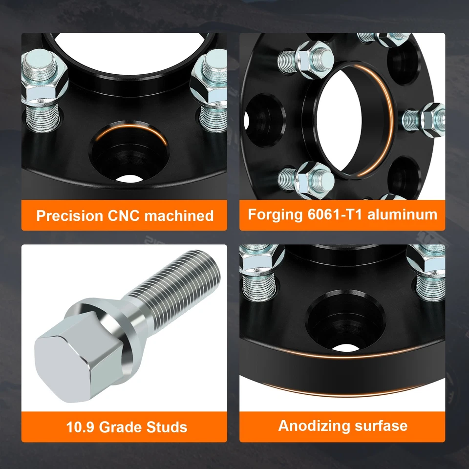 4 adaptadores de rueda de 1" de 5x127 a 5x114,3 para Jeep Grand Cherokee WJ WK 1999-2010 Foto 3 de 4