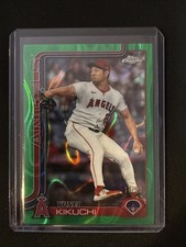 🔥Yusei Kikuchi 2025 Topps chrome #USC59 Green Ray Wave  16/99 *JERSEY MATCH*