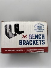 IRON AMERICAN Multi-Purpose Gym Storage Wall Brackets Black New in Box