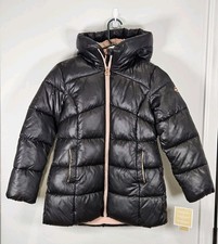 Michael Kors Big Girls Heavy Weight Coat Black 10-12