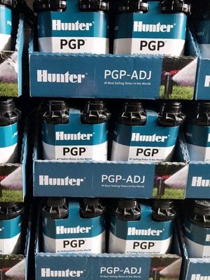 LOT CASE 24 HUNTER PGP-ADJ ROTOR 360° ADJUSTABLE 4'' GEAR DRIVEN SPRINKLER POP UP