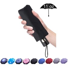 Automatic Mini Travel Windproof Umbrella Compact Auto Open/Close Small Lightw...