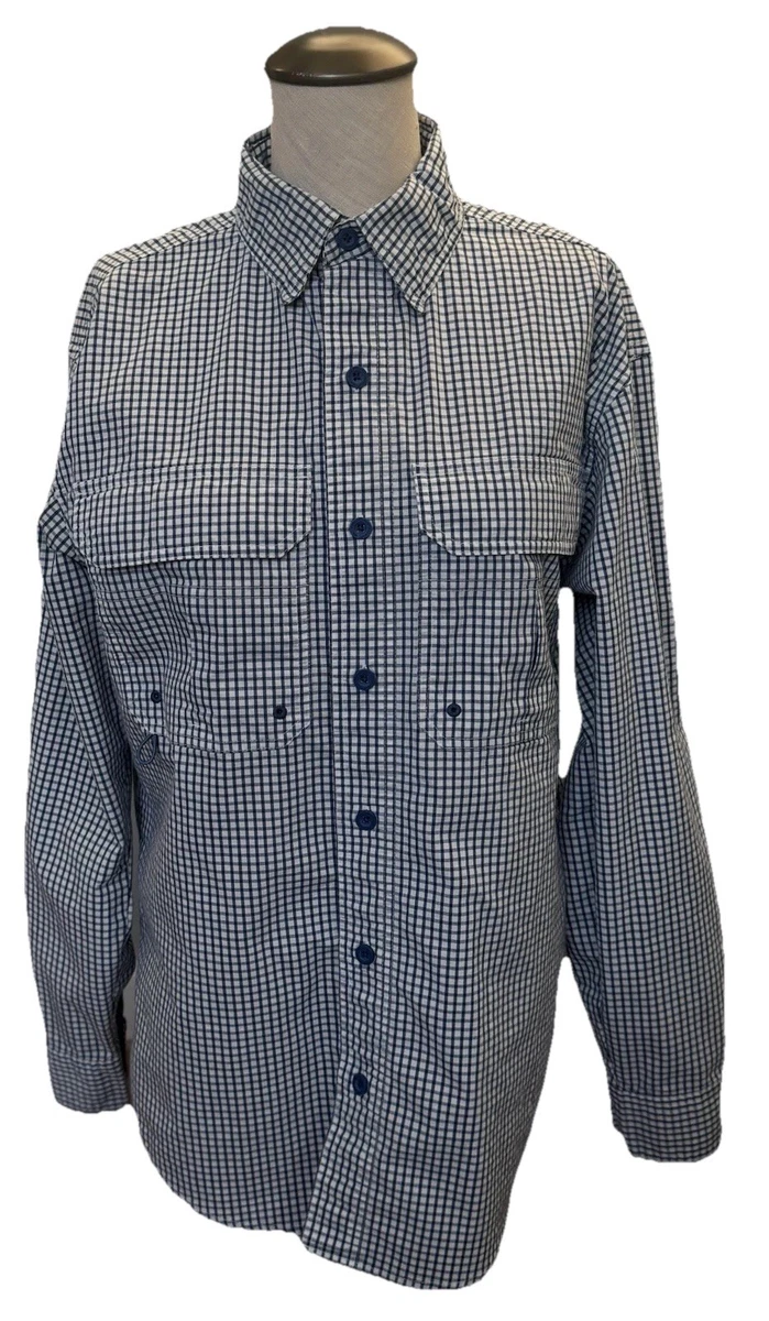 Yukirtiq Chemise de Travail à Boutons pour Homme Bande Réfléchissante Polo Haute Visibilité à Manches Longues Vêtements de Travail Bouton T-Shirt avec Poches, Bleu, S