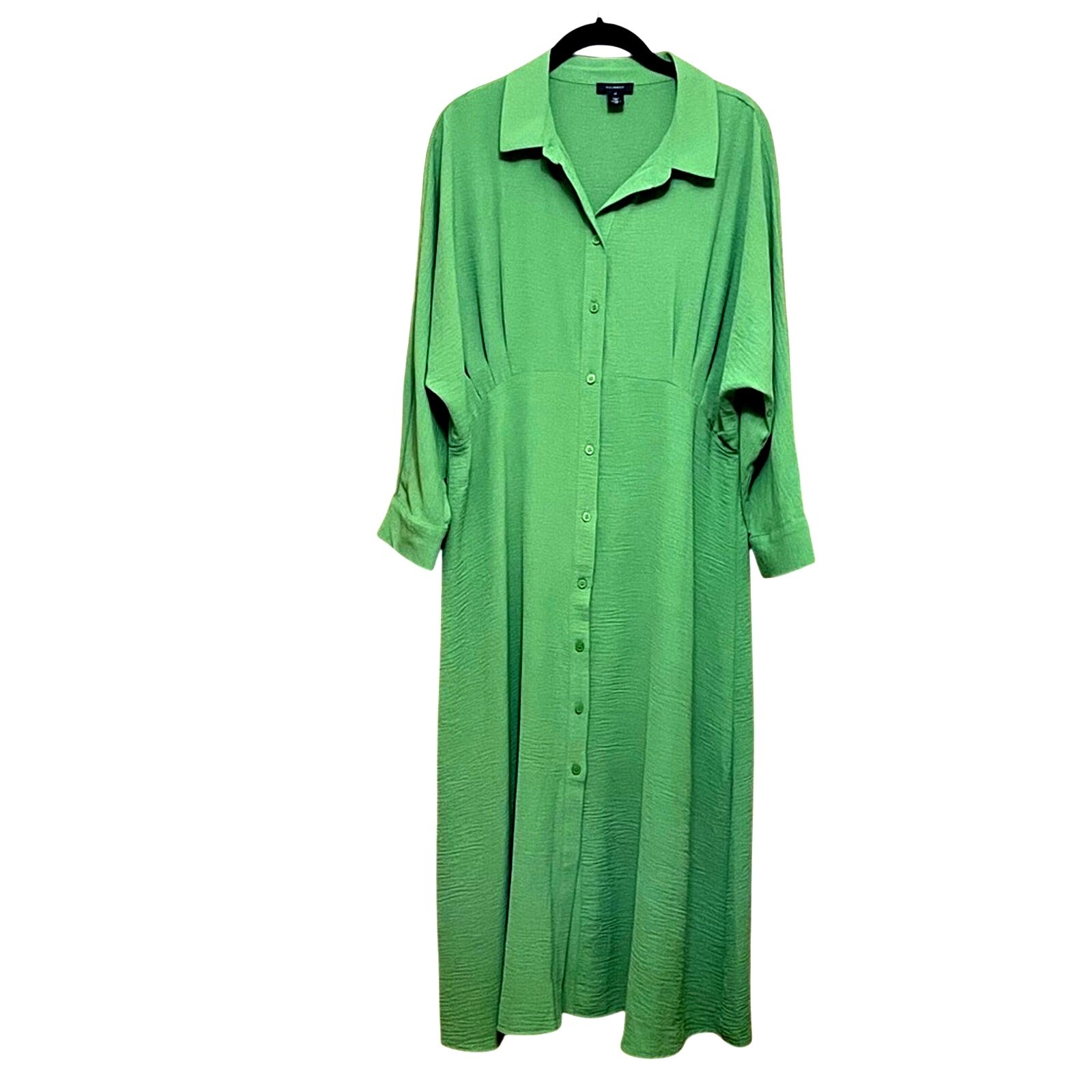Halogen Elegant Green Button-Down Maxi Dress. XL - image 2