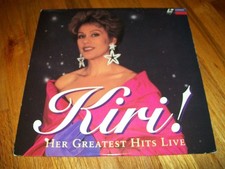 KIRI - HER GREATEST HITS LIVE Laserdisc LD KIRI TE KANAWA MUSIC EXCELLENT RARE 