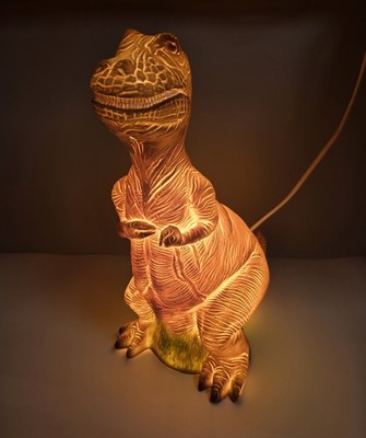 Heico Tischlampe T-Rex Dinosaurier Vintage Dino Light Deko Selten