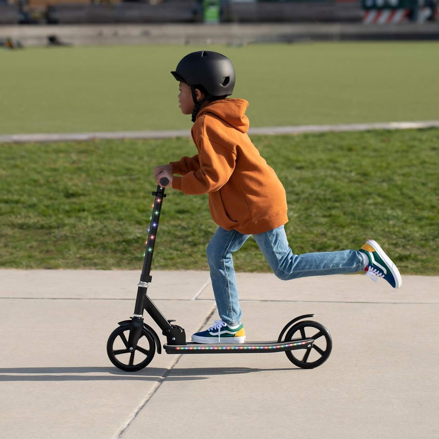 Jupiter Youth Kick Scooter - Easy to Fold, Rear Brake, and Great for Outdoor Fun
