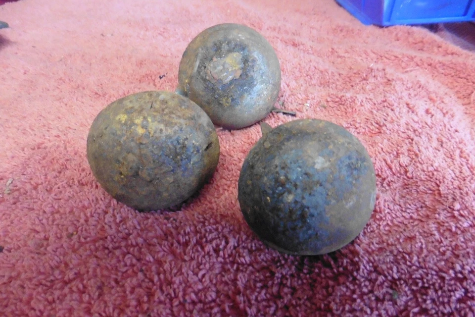 3 campanas de anillo de bicicleta antiguas oxidadas vintage triciclo niño Foto 3 de 4