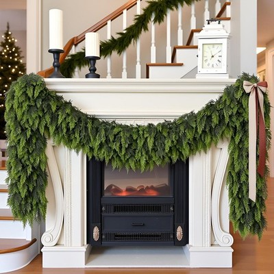 Artificial Cedar Garland 9ft Artificial Christmas Cedar Garland