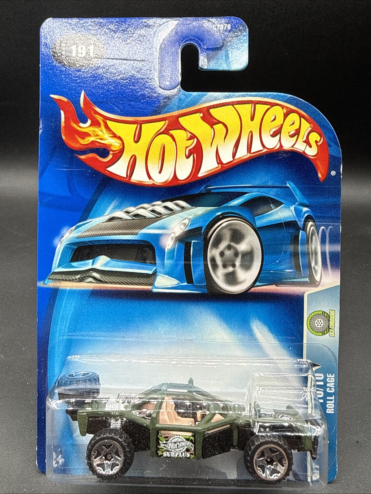 2003 Hot Wheels Alt Terrain ROLL CAGE green black 191 very nice super cool