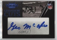 2010 Plates & Patches Gridiron Cuts Cut Signatures 43/61 George McAfee Auto 1q7