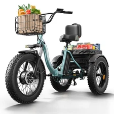 Electric Tricycle for Adults 960W, Folding Trike 20" Fat Tire 3 Wheel E-Bike