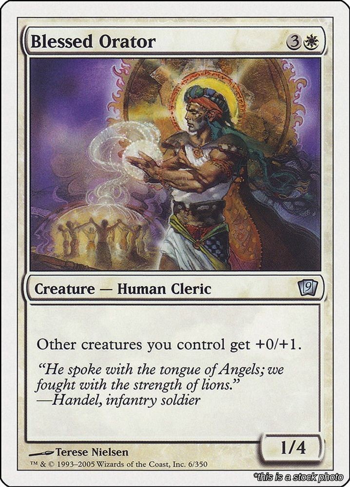 Blessed Orator (9ED 6), Normal, 9th Edition, MTG