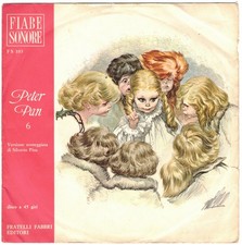 Disco 45 giri FIABE SONORE: PETER PAN 6 versione sceneggiata di Silverio Pisu