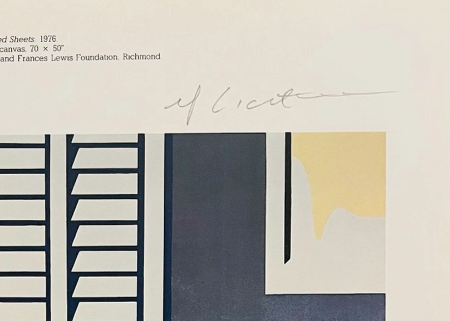 罗伊·利希滕斯坦原版签名平版画、真品证明和评估,3500美元! — 第 4/4 张图片