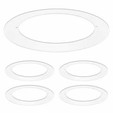 Luxrite 4-Pack White Goof Trim Ring for 4 Inch Recessed and Fixtures Lights