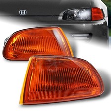 For 1992-1995 Honda Civic 23dr Jdm Amber Turn Signal Corner Lights Lamps For 1992-1995 Honda Civic 23dr Jdm Amber Turn Signal Corner Lights Lamps