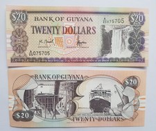 GUYANA 20 dollars 1996 P-30a