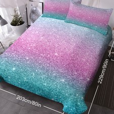 3PCS ultra soft Duvet Cover Set Comforter star bedding set Full Queen King Size