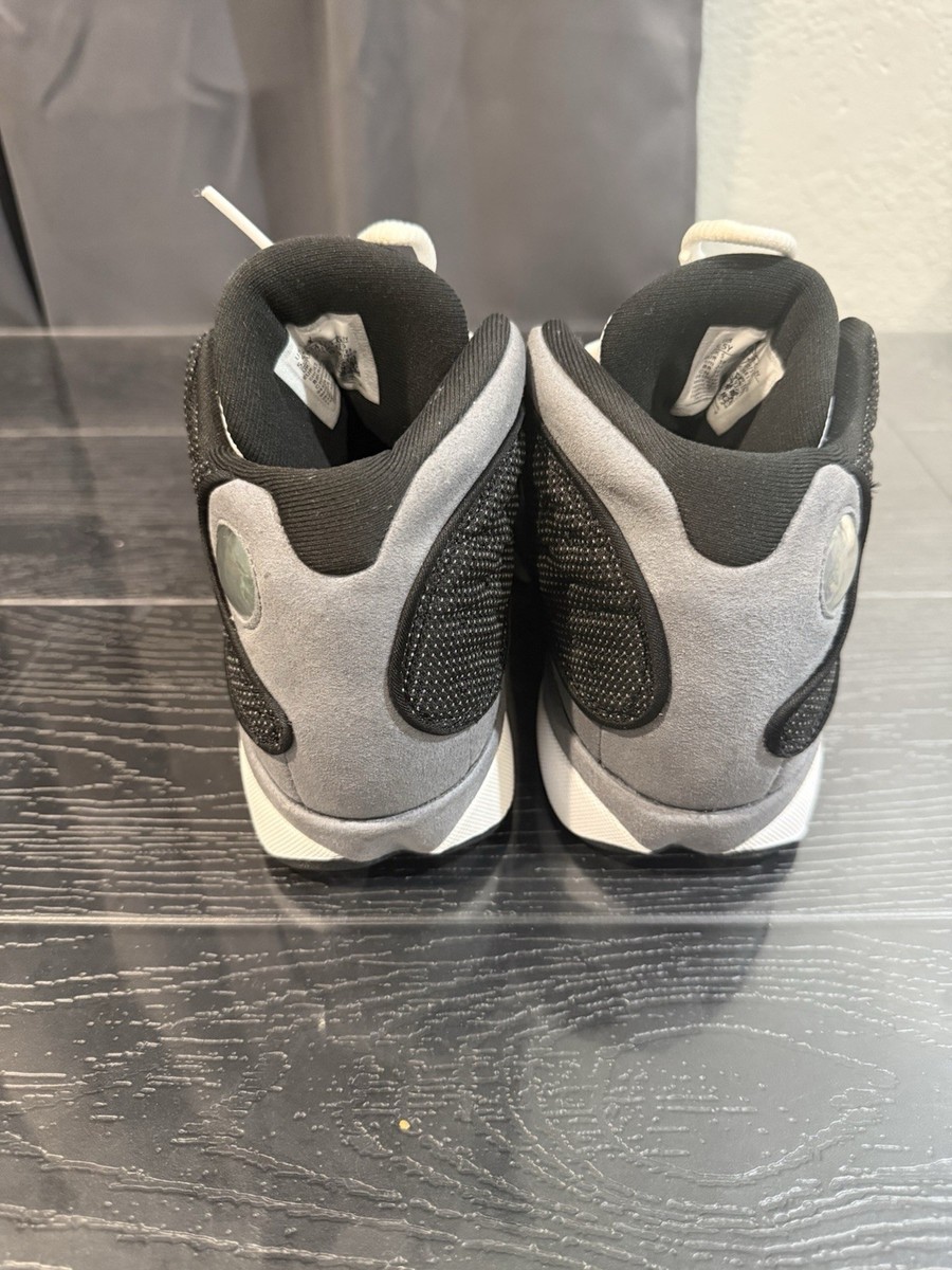 Jordan Air Jordan 13 Boys White Black Grey Low Top Basketball