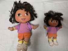 2 Plush Dora The Explorers By Fisher Price One 5 Inch And One 8 Inch Toy