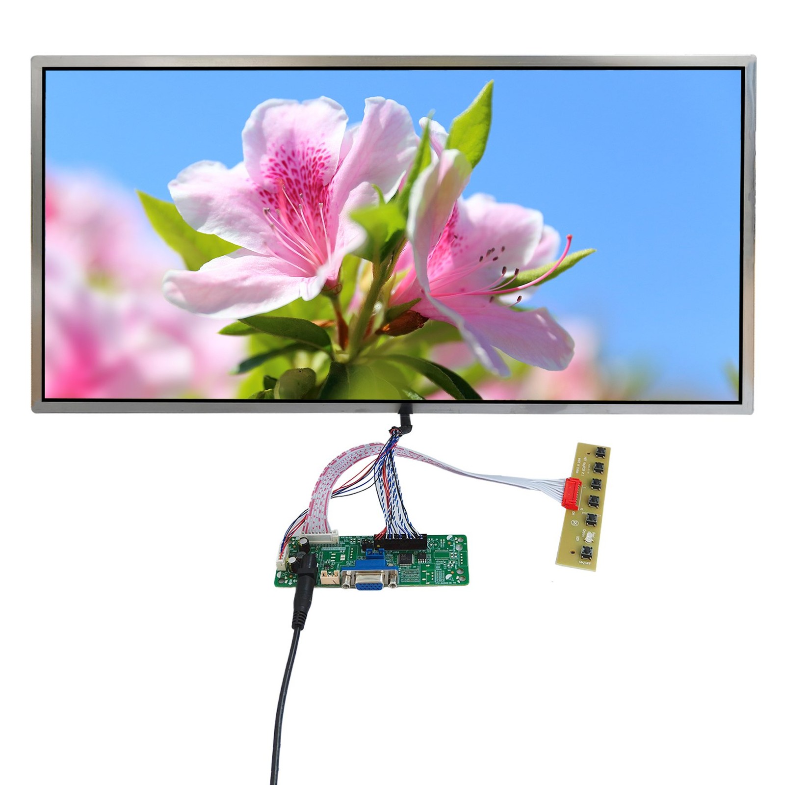 17.3"" 1600x900 220 nis TFT LCD Screen and VGA LVDs 40 pins Control Board