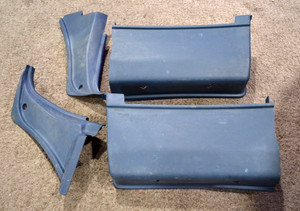 1986-1993 NISSAN D21 HARDBODY KICK PANEL TRIM EXTENDED CAB SEAT COVER PANELS OEM