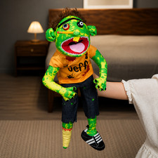 Jeffy hand puppet series zombie plush 55CM toy storytelling interactive kid gift