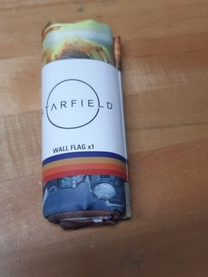 Rare Starfield Journey Through Space Cloth Wall Flag Banner by Bethesda NEW