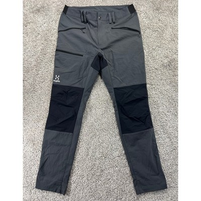 Haglofs Mens Rugged Flex Pants Magnetite Black Hiking Trekking 605212 Size 34
