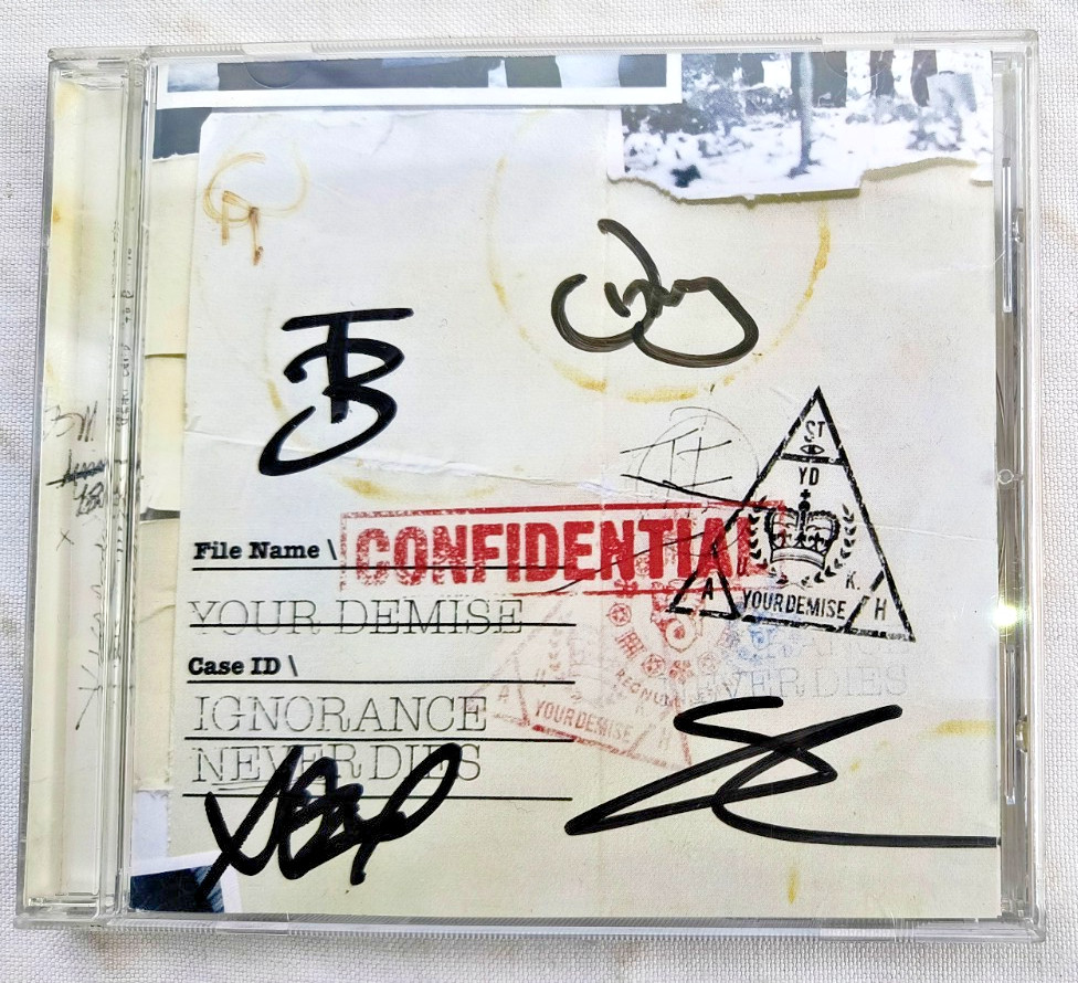 YOUR DEMISE ""IGNORANCE NEVER DIES"" 2009 CD SIGNED! (HARDCORE PUNK)