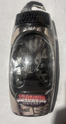 Star Wars Titanium Micro Machines VIRAGO Prince Xixor s Starfighter   2009 New