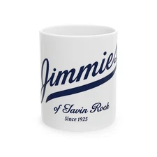 JIMMIES of Savin Rock Seafood New england Diner Ceramic Mug New Haven Hotdog