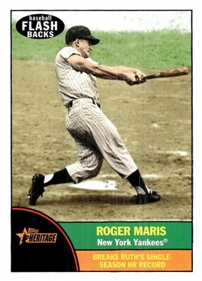 2010 Topps Heritage #1 Roger Maris Baseball Flashbacks