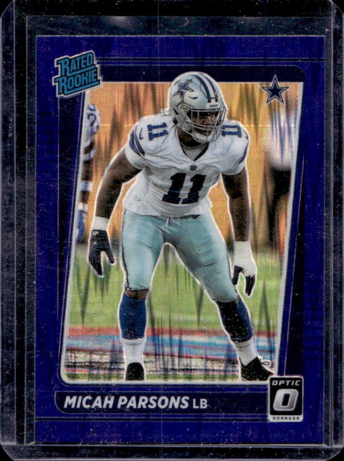 2021 Donruss Optic Micah Parsons Purple Shock Rated Rookie #245 Cowboys